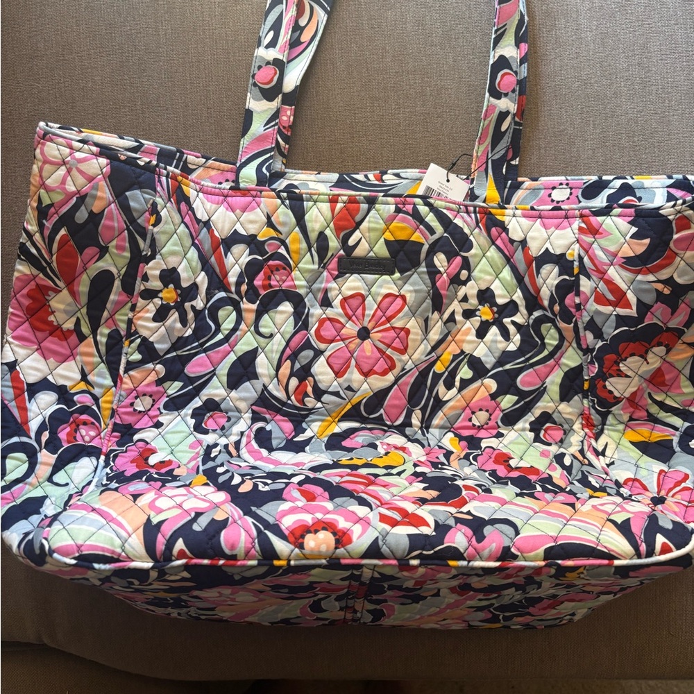 Oversized Quilted Tote Bag